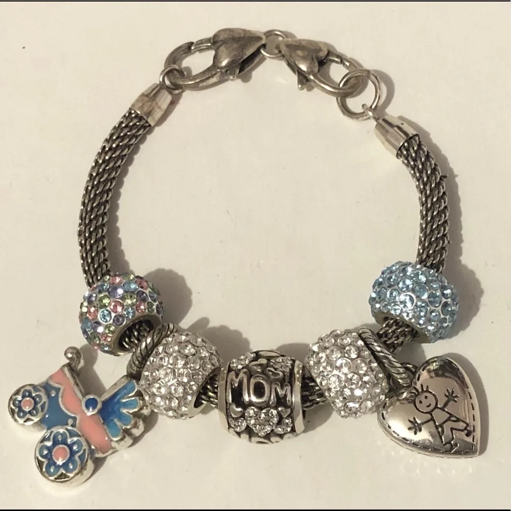 🆕Listing 🆕Brighton Happy Boy silver heart charm Stick figure both sides Retired